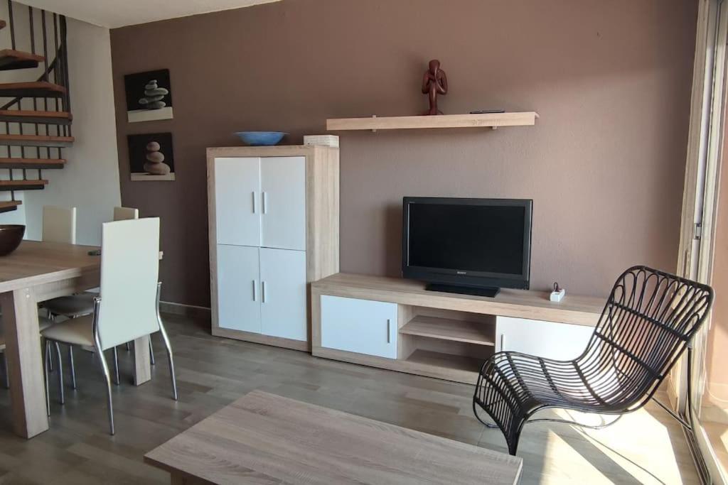 Апартаменты Atico-Duplex En Urb. Penismar En 1ª Linea De Playa Пеньискола Экстерьер фото